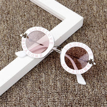 Load image into Gallery viewer, Kids Sun glasses 2019 New Infant Kids Baby Girls Boys Sunglass Letter Sun Glasses Beach Party Accessories
